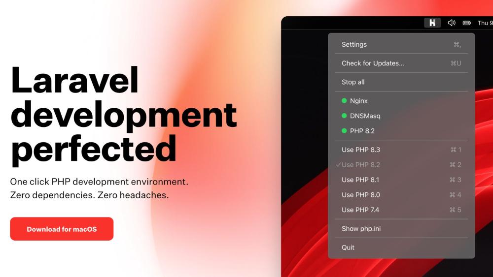 Laravel Herd Homepage